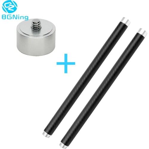 Carbon Fiber Extension Rod Bar Reach Pole Arm Converter Adapter for DJI osmo mobile 2/Smooth 4 Handheld Gimbal with 1/4" Thread