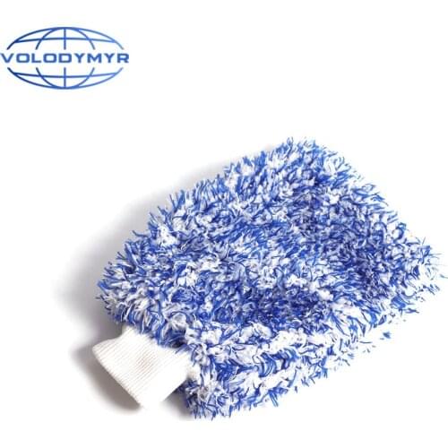 Volodymyr Waterproof Car Wash Microfiber Chenille Gloves Thick Car Cleaning Mitt Detailing Brush Double-faced Glove Auto Care