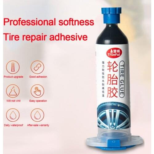 1Pc Car Rubber Repair Tire Glue Black Super Glue Window Speaker Seal Tire Repair Glue Mighty Tire Repair Glue