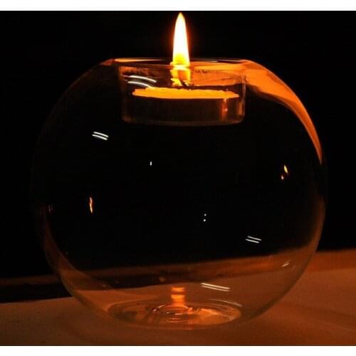 100pcs Classic Glass Round Candle Holder Wedding Bar Party Home Decor Candlestick lin3842