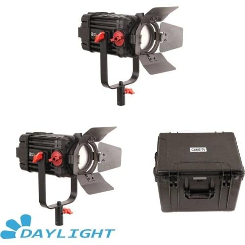 2 Pcs CAME-TV Boltzen 100w Fresnel Focusable LED Daylight Kit