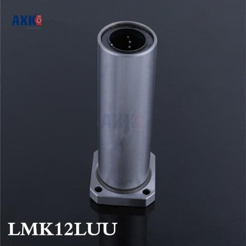 2019 3d Printer 4pcs/lot Lmk12luu 12mm Longer Round Flanged Type Linear Bushing Ball Bearing Cnc Parts For Reprap Ultimaker