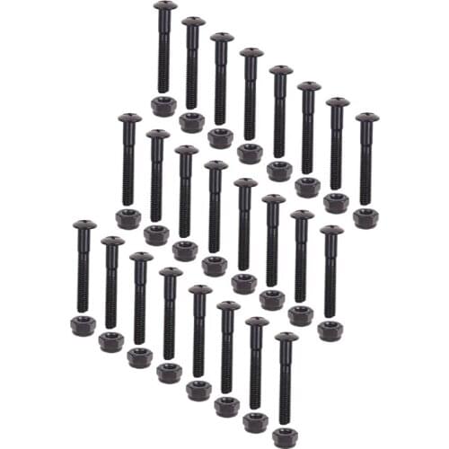 24 Pcs Longboard Skateboards Cruiser Hardware Screws Mounting Bolts Set (1.22inch)
