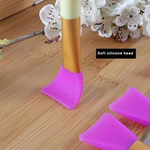 3pcs Silicone Makeup Facial Mud Mask Brush Foundation Gel Applicator DIY Mixing