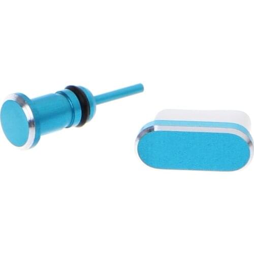 Aluminum Alloy Anti Dust Plug Set USB Type-C Port 3.5mm Earphones Jack Plug For Huawei P10