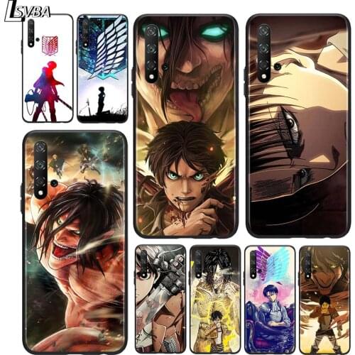 Anime attack on Titan for Huawei Honor 9X Lite 8X 9S 9A 9C 30 20 10i 20 10 10i 9 Lite 8C 8A 7C 7A Pro Black Phone Case