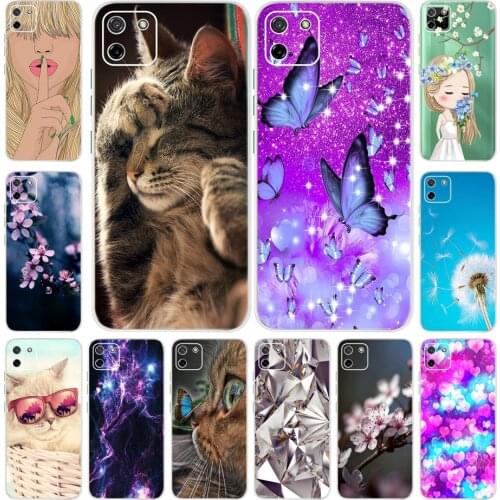 Cute Printed Phone Case For Oppo Realme C11 Cases Soft Silicone TPU Back Cover For Oppo Realme C11 RMX2185 Coque RealmeC11 6.5"