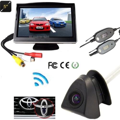 5.0 Inch 800*480 Screen HD Digital Colorful PAL/NTSC Car Vehicl Front View Logo Embeded Camera Parking Camera waterproof