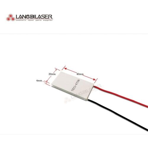 Peltier cooling plate TEC1-6306 , for IPL machine , size : 20*40*3.8mm , peltier cooling paths