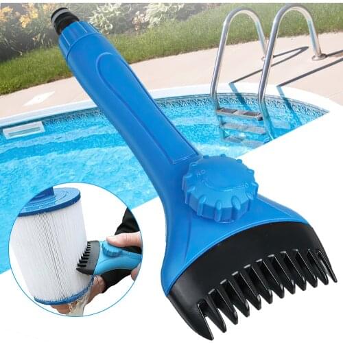 Cartridge Filter Cleaner Water Wand Spa Hot Tub Brush Filter Comb Super Cleaner for Swimming Pool Bathtub Spa Water Home Clean