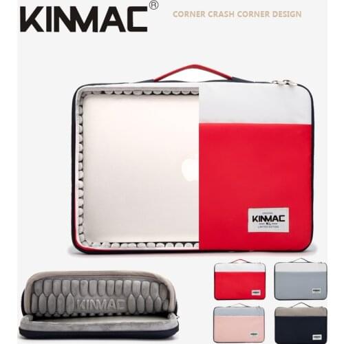 Kinmac Brand Laptop Bag 12,13,14,15,15.6 inch,Patchwork Lady Man Handbag Case For MacBook Air Pro 13.3, Briefcase PC Dropship