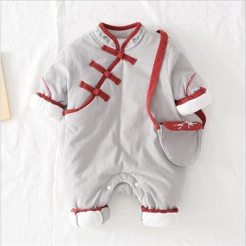 2020 newborn monk clothing onesie baby clothes winter clip cotton baby Hayi thick autumn winter style