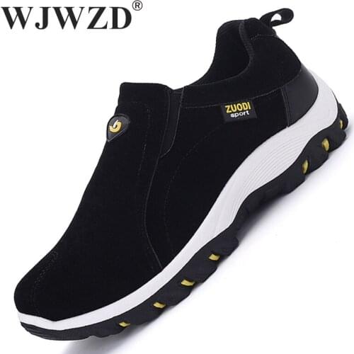 Mens Casual Shoes Breathable Sneakers Mens Outdoor Climbing Hiking Shoes Lightweight Slip-On Driving Loafers Men Gym Trainers