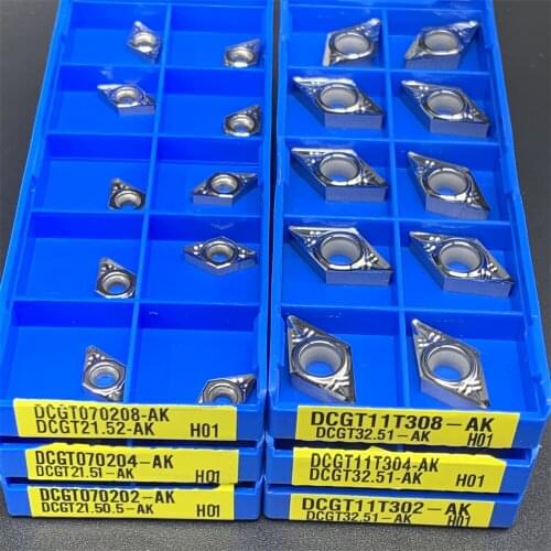 DCGT070202 DCGT070204 DCGT070208 AK H01 100% original Aluminum Alloy Blade DCGT11T302 DCGT11T304 DCGT11T308 AK H01 Processing