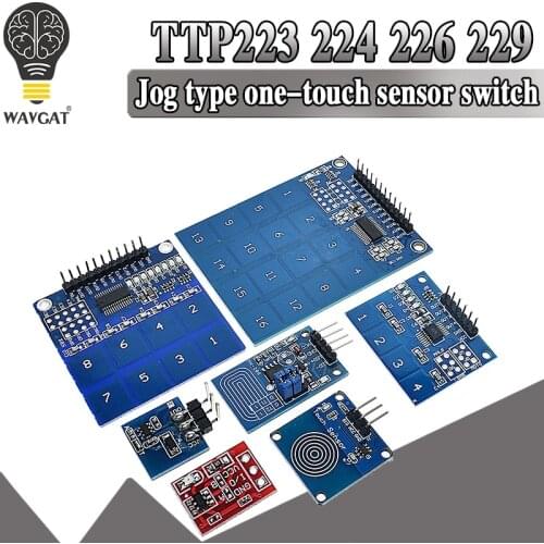 TTP223 TTP224 Touch Key Switch Module TTP226 TTP229 Touching Button Capacitive Switches Single Channel Reconstruction