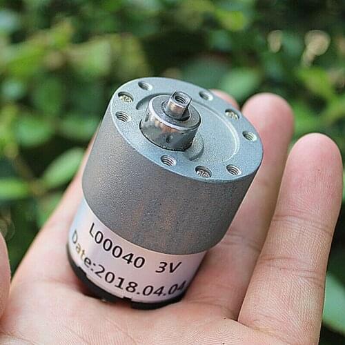 Gear Motor DC 3V-5V 260RPM-430RPM CW CCW Forward Reverse Large Torque Full Metal Gearbox Geared Motor Speed Reducer DIY Robot