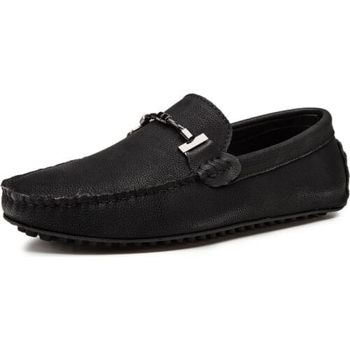 New High Quality Mens Shoes Genuine Leather Casual Shoes Man Fashion Plus Size 38-47 Loafers Men Moccasins Luxury Driving Flats