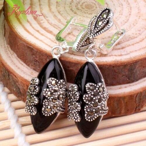 10x20mm Oval Cat Eye Opal Agates Stone Beads Trendy Fashion Dandle Huggie For Woman Christmas Valentines Day Gift 1 Pair