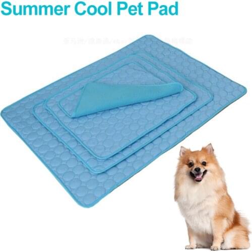 Pet Sofe Mat Summer Spring Car Seat Non Slip Cool Ice Silk Dog Bed For Small Medium Big Dogs Non Stick Hair Cats Pad Pet Supplie