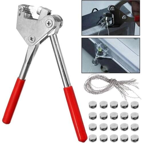 Plier 20pcs 10*4mm Sealed Beans Sealing Wire Lead Seal Sealing Pliers Calipers for Seal Water Meter