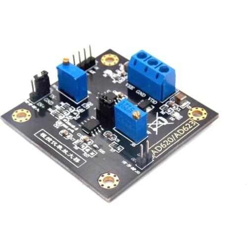 Instrument amplifier AD620 voltage amplifier digital controlled potentiometer MCP41010 differential amplifier module