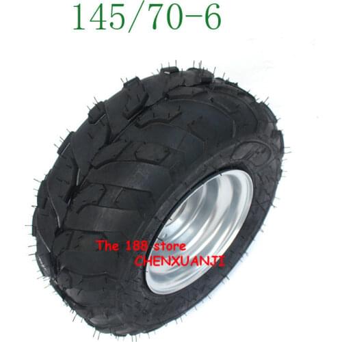 2019 hot sale STOCK IN USA Go Kart Buggie Atv Quad 1 Wheeler Front Rear Atv Tires and Wheels 145/70-6 for 6" Rims TU