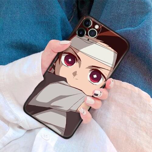 Demon Slayer Tanjiro Kamado For IPhone Se 6 6s 7 8 Plus X XR XS 11 12 Mini Pro Max Glass TPU Silicone Phone Case Cover Shell
