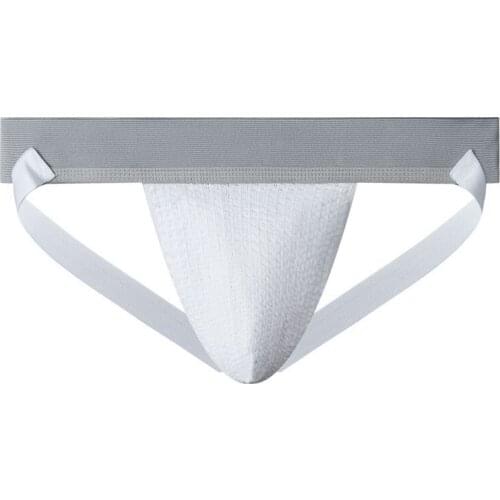 Simple Style Sexy Gay Panties Solid Color Waisband Jockstraps Sissy Bikini Sports T-back Boy Thongs G-string Underwear