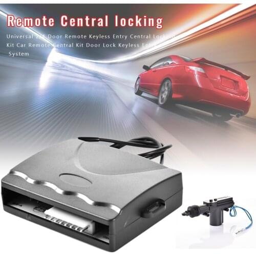 Universal 2/4 Door Remote Keyless Entry Central Locking Kit Car Remote Central Kit Door Lock Keyless Entry System Car Accessorie