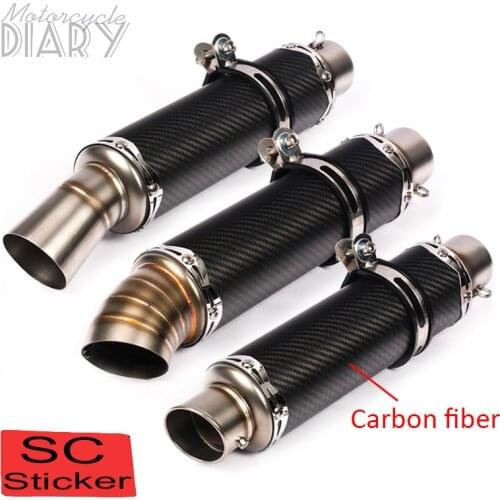 Motorcycle Exhaust Universal 51mm Pipe Motorbike Muffler Escape Moto Silencer For NC700 CBR500RR CBR SC GSXR250 Z800 MT07 GTS300