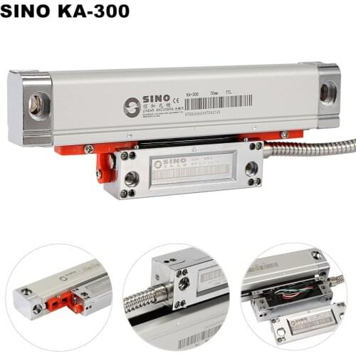 Hight Accuracy KA-300 Linear Displacement Sensor Grinder Digital Display Grating Ruler Sino KA300 570 620 670 720 770mm 5um TTL