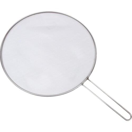 Grease Splatter Screen Guard Round Oil Splashproof Stainless Steel Mesh Cover Kitchen Tools For Frying Pan Cooling Rack