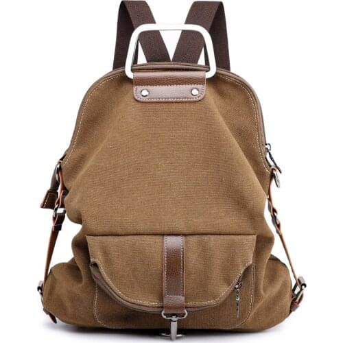 Woman Backpacks Canvas Backpack Large Casual Lightweight Travel Daypack