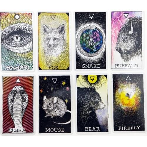 Animal spirit Tarot familiars Cards Board Game Deck Spanish divination game