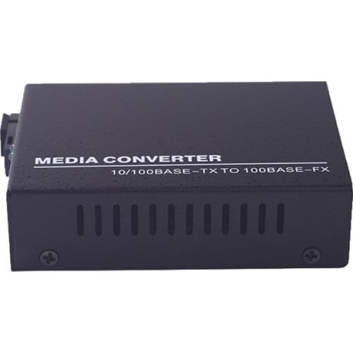 1 pair 1 Channel Single mode single fiber media converter megabytes 10/100M optical transceiver RJ-45 SC