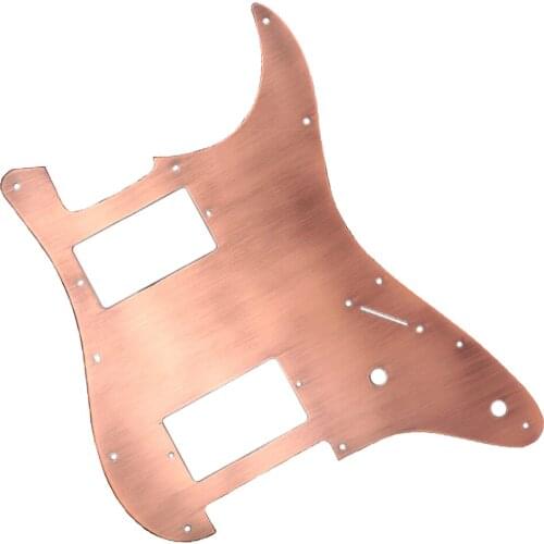 1x Aluminum Alloy Pickguard HH Scratchplate for ST Electric Guitar