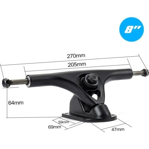 2pcs New 8" Long Board Trucks P Bridge Paris Skateboard Trucks Electric Skateboard Truck 8inch Dancing Board Long Board Bridges