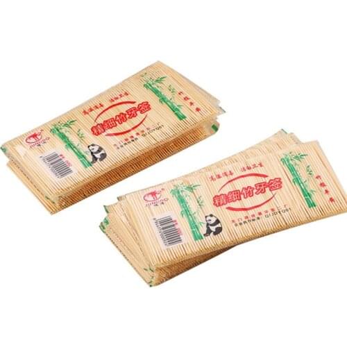 250PCS/ Bag Disposable Wood Natural Bamboo Toothpick For Home Restaurant Hotel Products Fruit Double Sharp Toothpick Tool