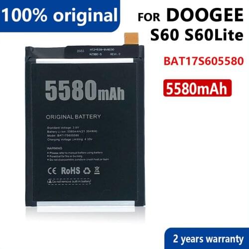 100% Original 5580mAh BAT17S605580 Battery For DOOGEE S60 S 60 Lite Phone High quality Batteries With Tracking Number
