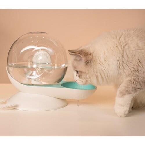 Snails Bubble Automatic Cat Water Bowl Fountain For Pets Water Dispenser Large Drinking Bowl Cat Drink No Electricity Dropship