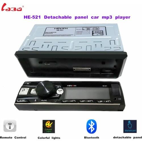 2.5 inch 1DIN 12V In-Dash Car Radio Stereo Voice Remote Control Removable Panel Bluetooth Autoradio FM USB AUX-IN MP3 Player