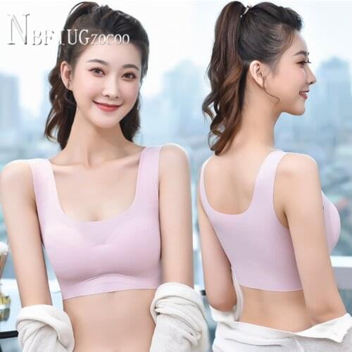 Wire Free Push Up Sleep Plus Size Women Underwear Soft Fabric Female Bra