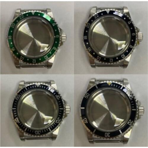 Stainless Steel Case 39.5mm Aluminum Bezel for Japanese NH35 NH36 Movement Watch Accessories