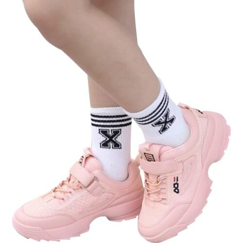 Odorless soft standard size children like Kids’ sneakers boys and girls breathable anti-wear casual light running shoes