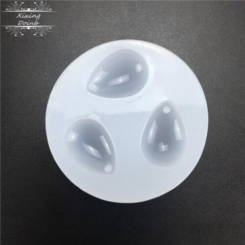 DIY Handmade Jewelry Mold Necklace Eardrop Gemstones Fondant Cake Chocolate Mould Container Crystal Drop Resin Soap Molds