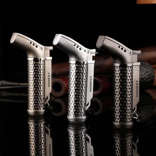 Honest Creative Personality Gas Inflatable Cigar Lighter Windproof Flame Spray Torch Point Mosquito Coil Outdoor Barbecue