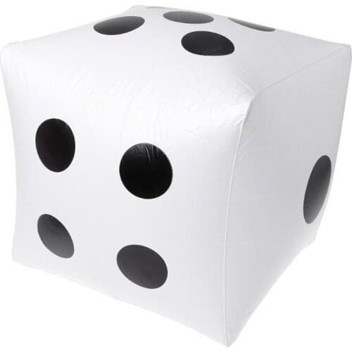 Y55B 30cm Giant Inflatable Dice Beach Garden Party Game Outdoor Children Kid Toy