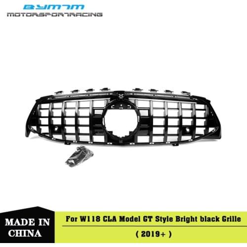 GT-Style Black Grille Front Bumper Car accessories For BENZ CLA200 220d Class W118