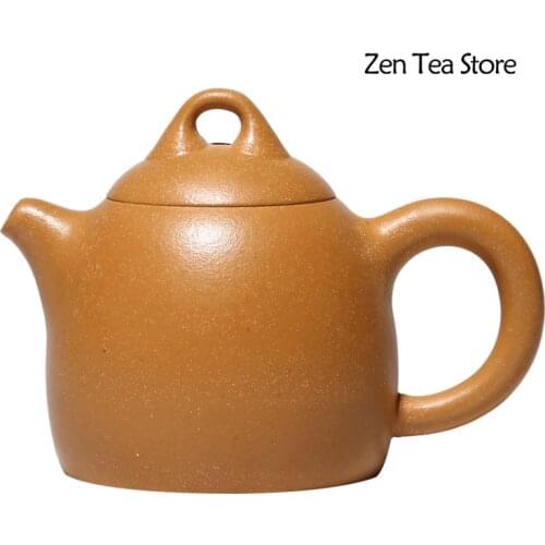 Yixing Raw Ore Golden Duan Mud Zisha Teapots Hand Made Purple Mud Health Beauty Kettles Tea Pot Ball Hole Filter Tea Set Gift