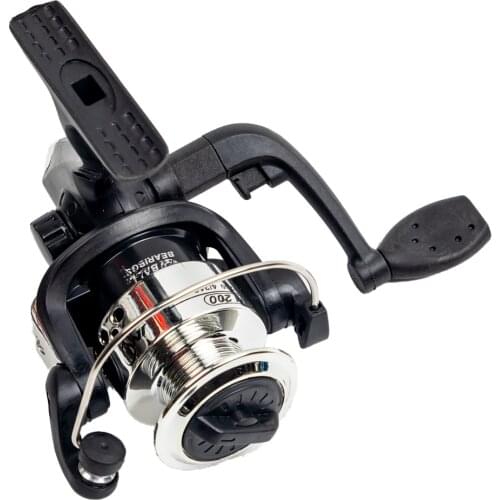 Silver White Black 3BB 5.1:1 Spinning Fishing Reel with Spool Wire Cup Automatic Folding handle left right hand Sea